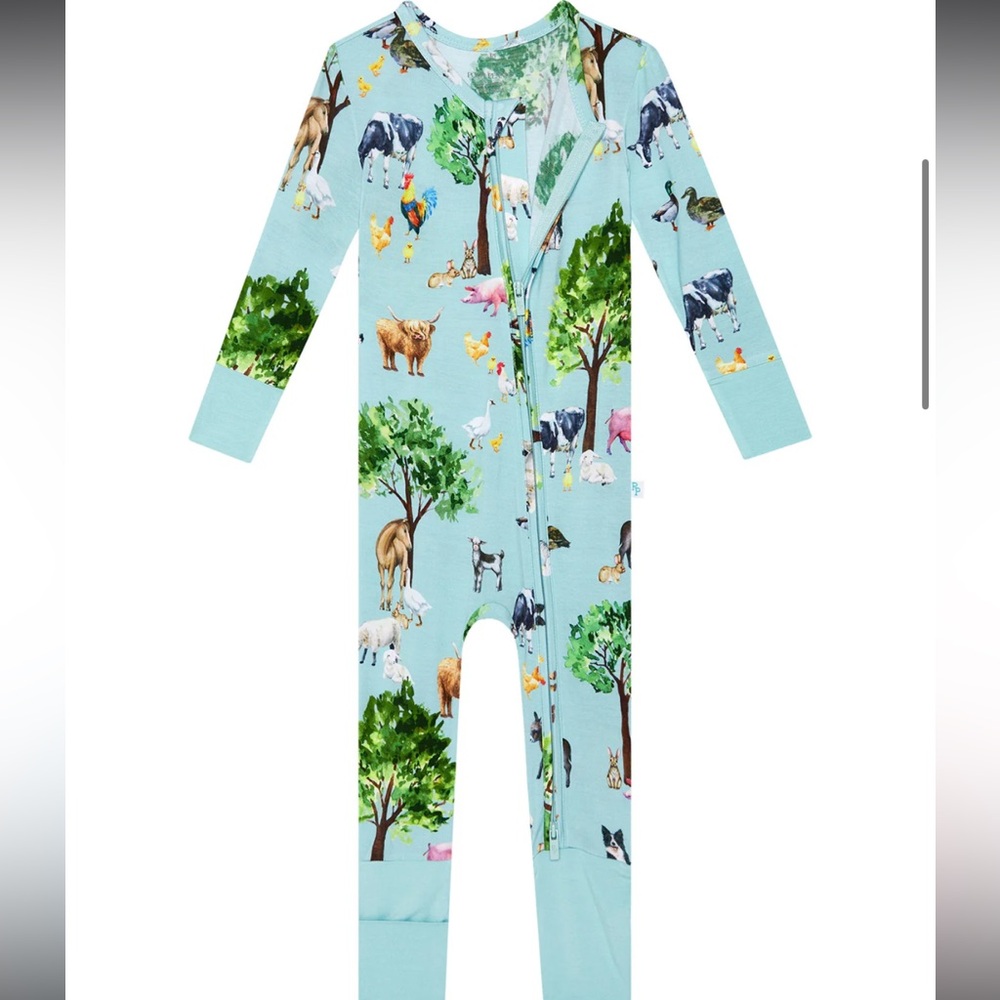 Posh peanut Kids Animal Print One Piece 3-6 months